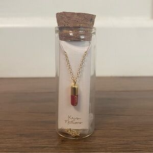 Kris Nations 18k Vermeil Chill Pill Necklace